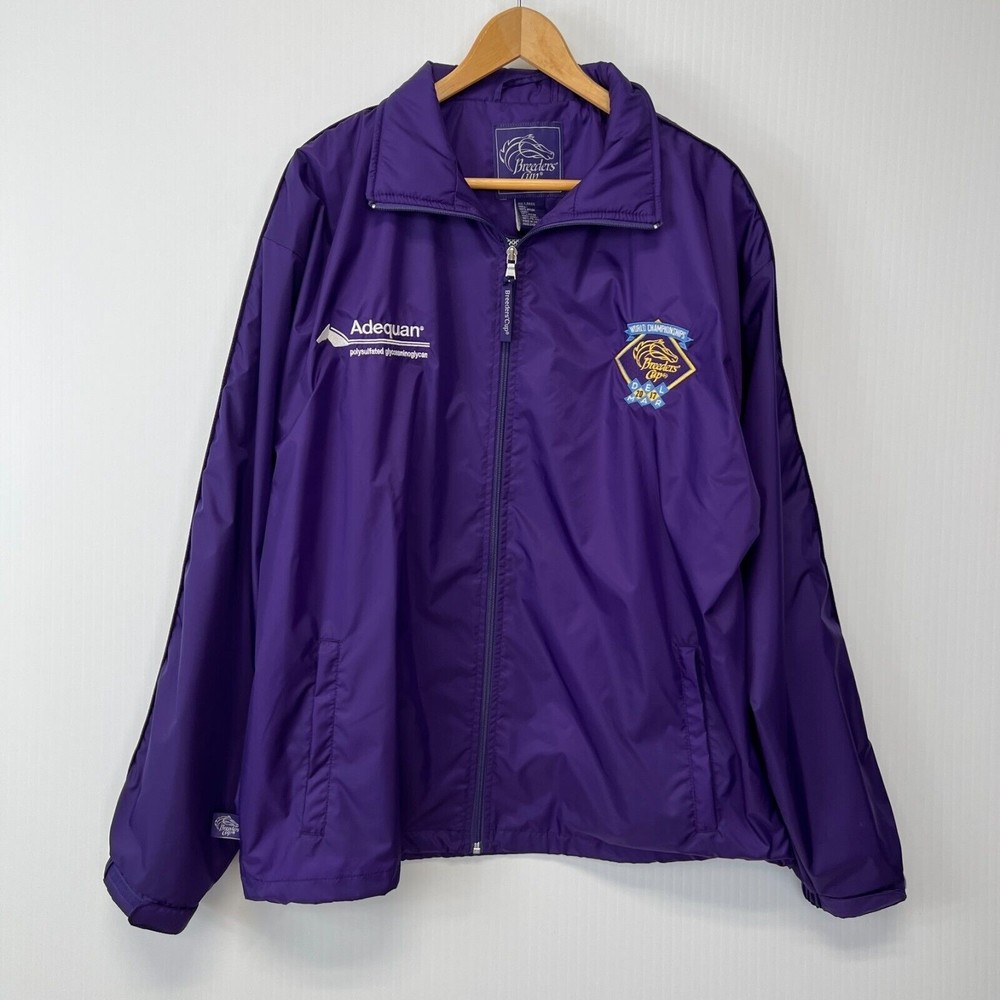 Breeders Cup Jacket Men Large Spell Coat 2017 Horse Race Zip Work Party Core Go